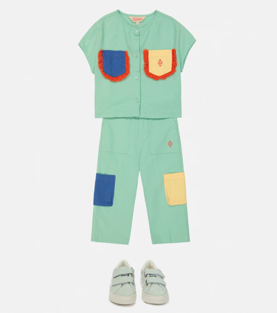 Shop The Animals Observatory Chicken Cotton And Linen Pants In Green