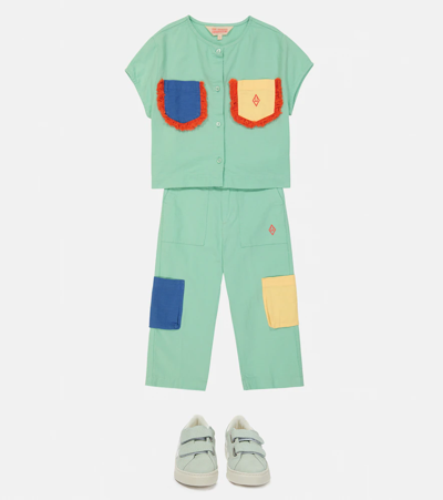 The Animals Observatory Chicken Cotton And Linen Pants In Green