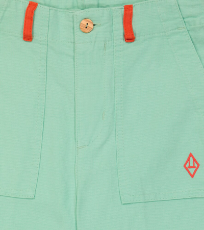 The Animals Observatory Chicken Cotton And Linen Pants In Green