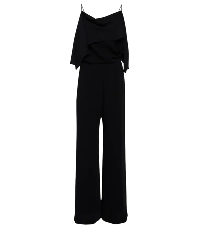 Shop Mm6 Maison Margiela Asymmetric Jumpsuit In Black