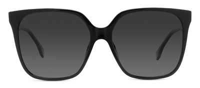 Shop Fendi Fe40030i 01d Butterfly Polarized Sunglasses In Grey