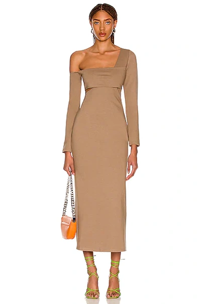 Shop Atoir Sonata Dress In Mocha