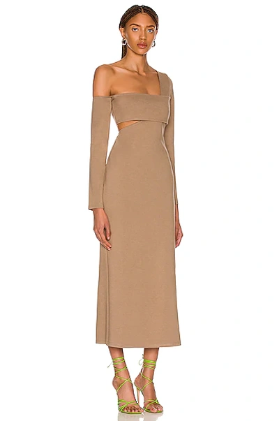 Shop Atoir Sonata Dress In Mocha