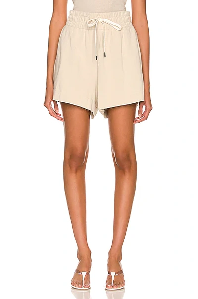 Shop Bassike Athletic Waisted Jersey Short In Limestone