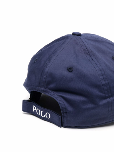 Shop Polo Ralph Lauren Embroidered Polo-logo Cap In Blue