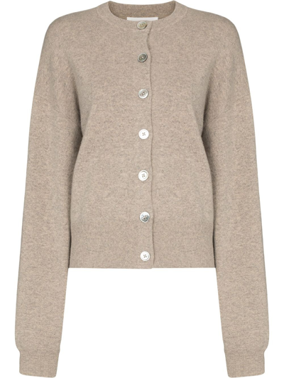 Extreme Cashmere N°170 Chou Neon Pink Cashmere-blend Cardigan In