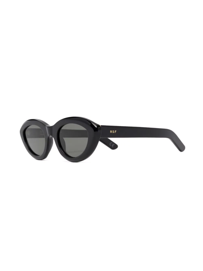 Retrosuperfuture Cocca Black Cat-eye Acetate Sunglasses In Schwarz