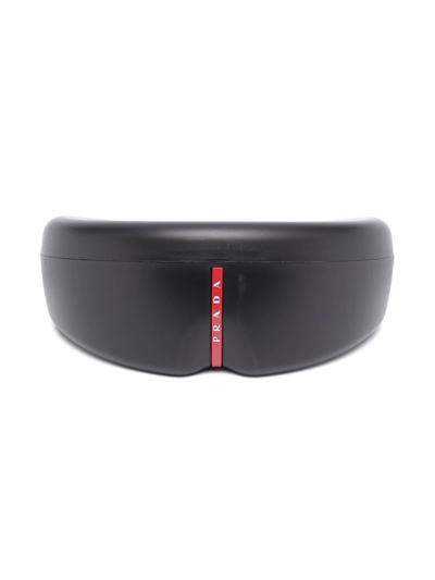 Prada Mask-frame Sunglasses In Schwarz