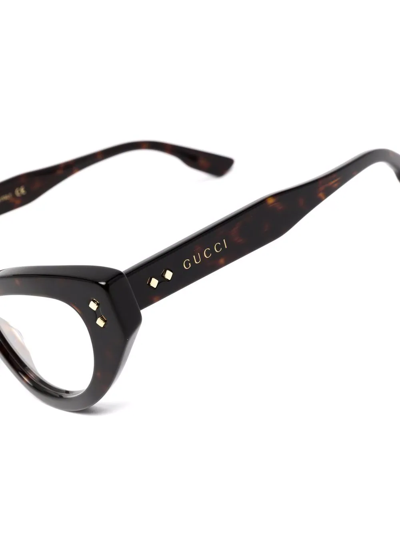Gucci Cat-eye Frame Glasses In Brown