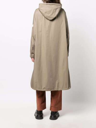 Yves Salomon Belted-waist Parka Coat In Neutrals