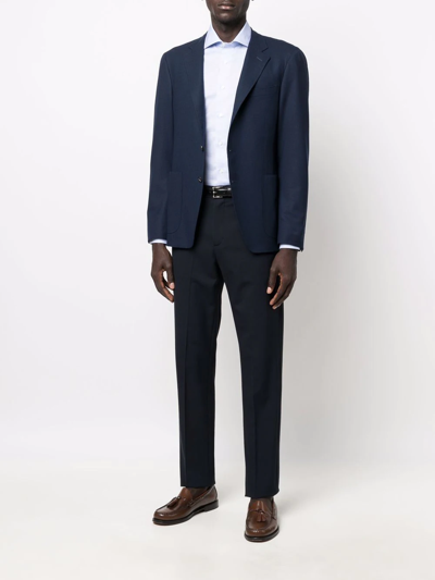 Canali Classic Tailored Blazer In Blue