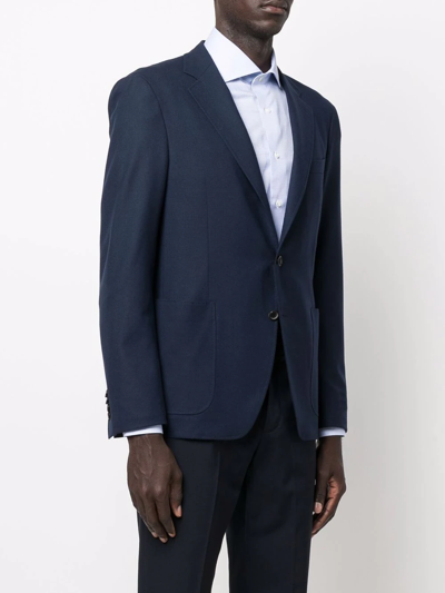 Canali Classic Tailored Blazer In Blue