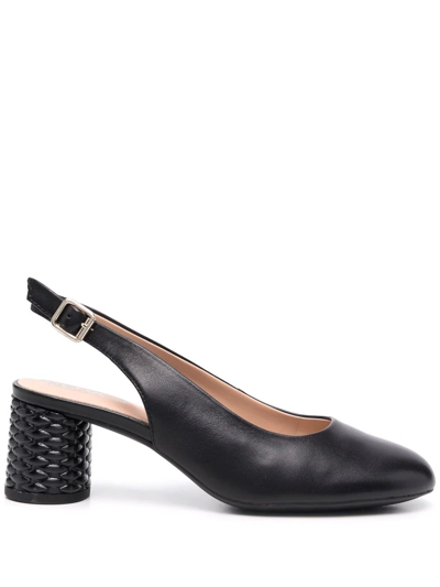 Geox Slingback Block-heel Pumps In Schwarz