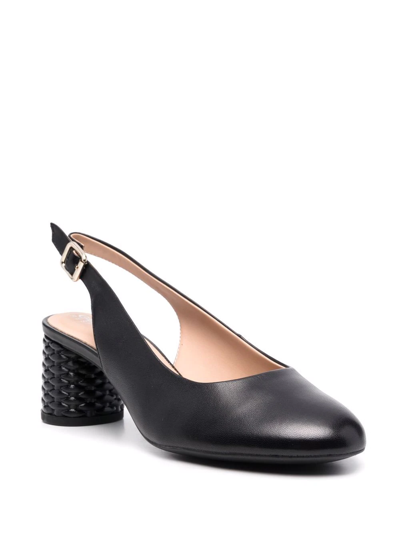Geox Slingback Block-heel Pumps In Schwarz