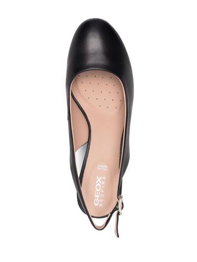 Geox Slingback Block-heel Pumps In Schwarz