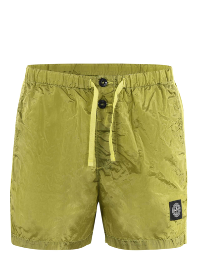 Shop Stone Island Compass In Yellow