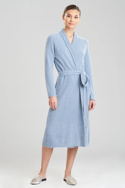 Shop Natori Serenity Cardigan Wrap Robe In Windy Blue