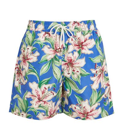 Shop Polo Ralph Lauren Floral Swim Shorts In Multi