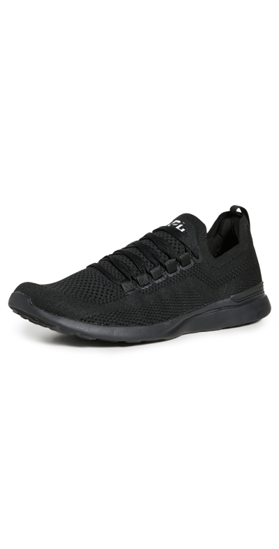 Shop Apl Athletic Propulsion Labs Techloom Breeze Sneakers In Black/white/black