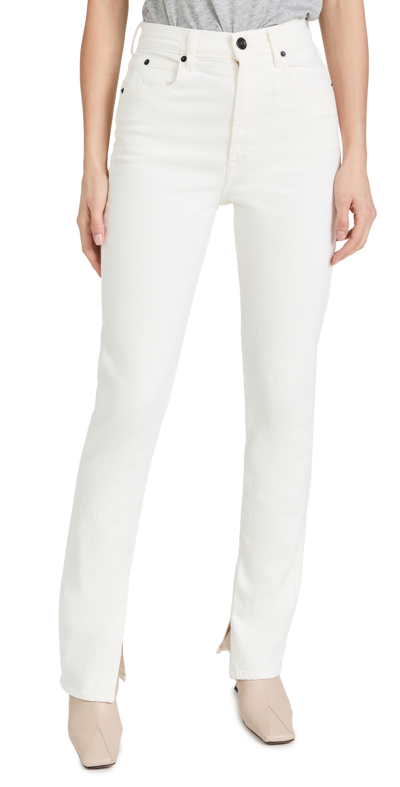Shop Slvrlake Beatnik Split Jeans In White