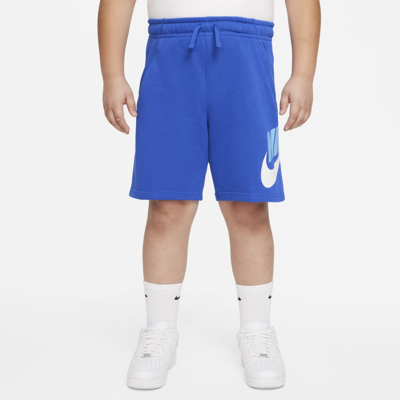 Shop Nike Sportswear Club Big Kids' (boys') Shorts (extended Size) In Blue