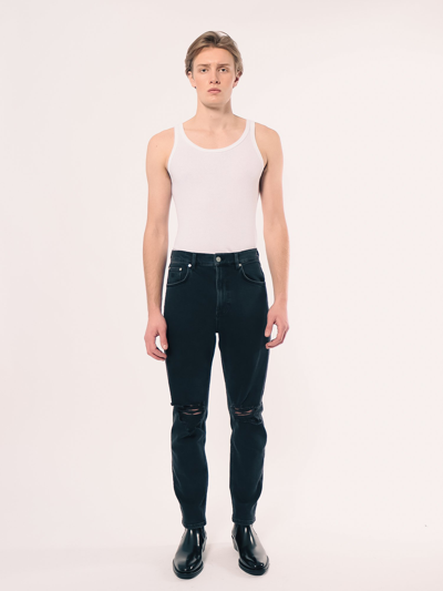 Shop Amendi Axel Tapered Jeans In Black