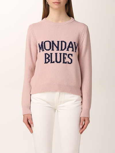 Shop Alberta Ferretti Rainbow Week Capsule Collection Sweater In Pink