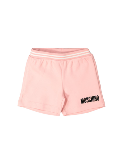 Shop Moschino Kids Shorts For Girls In Pink