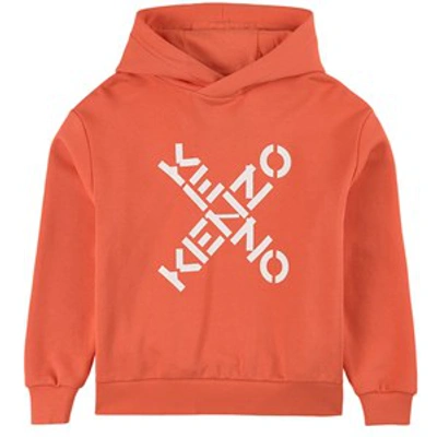 Shop Kenzo Kids Hooded Sweatshirt In Red
