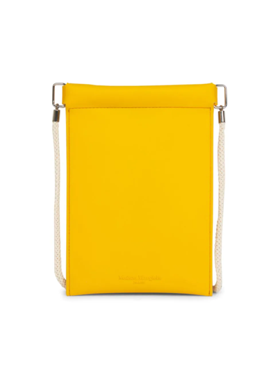 Shop Maison Margiela Men's Crossbody Iphone Pouch Case In Taxi