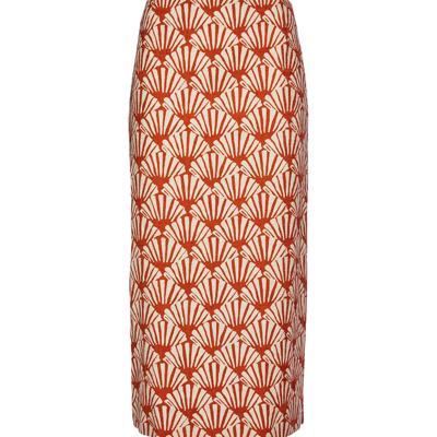 Shop La Doublej Pencil Skirt In Ventaglio