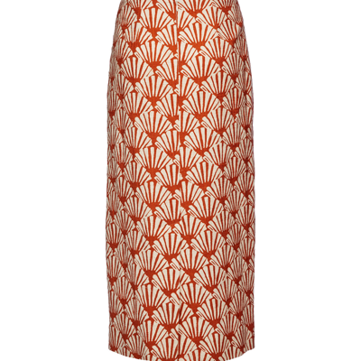 Shop La Doublej Pencil Skirt In Ventaglio