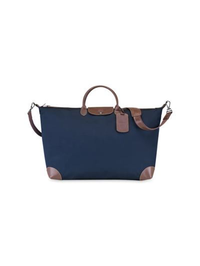 Shop Longchamp Men's Boxford Xl Nylon Travel Bag In Blue