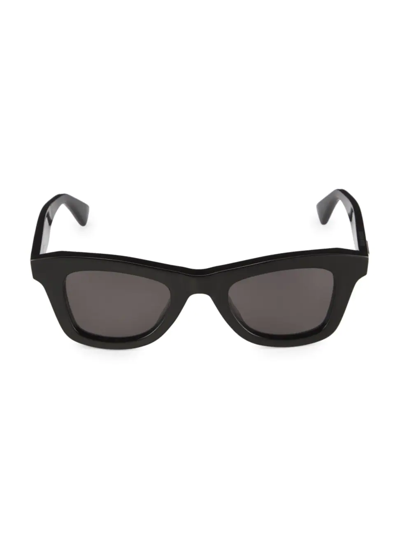 Shop Bottega Veneta Women's New Classic 48mm Square Sunglasses In Black