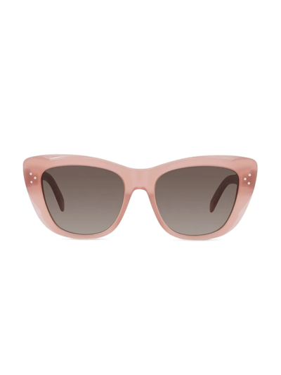 Shop Celine Women's 54mm Cat Eye Sunglasses In Pink
