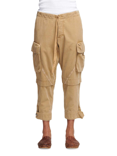 Shop Greg Lauren Gl Cargo Pants In Brown