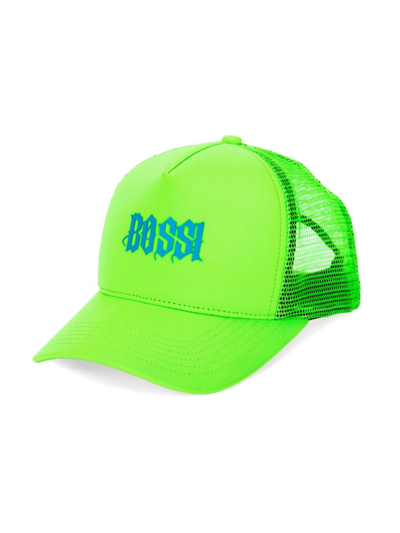 Shop Bossi Men's Neon Green Trucker Hat