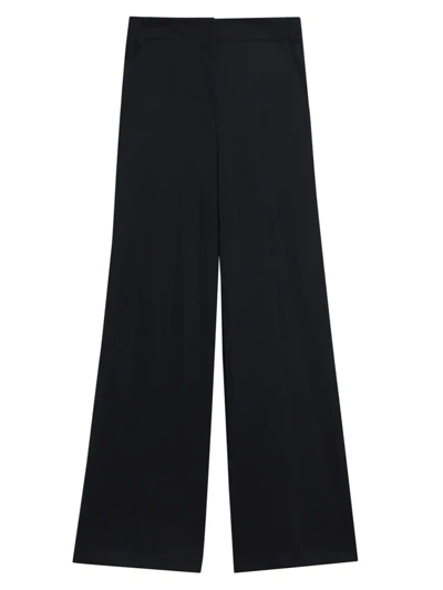Shop Theory Women's Terena Wide-leg Pants In Black