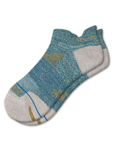 Shop Bombas Women's Wool-blend Running Ankle Socks In Midnight Pine Clay