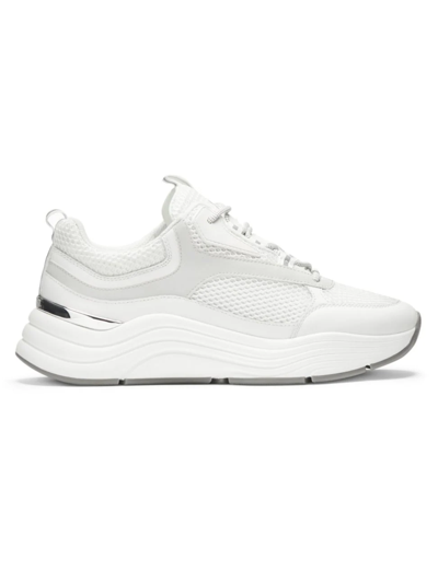 Shop Mallet Men's Cyrus Reflect Lace-up Sneakers In White