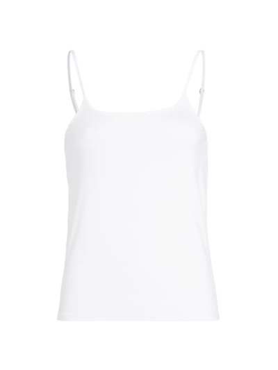 Shop L Agence Women's Ella Stretch Tank Top In White