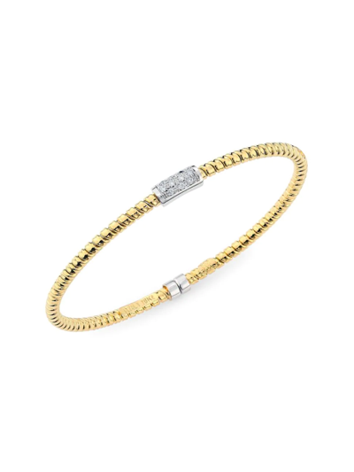 Shop Alberto Milani Women's Visonti 18k Yellow Gold & Diamond Bracelet