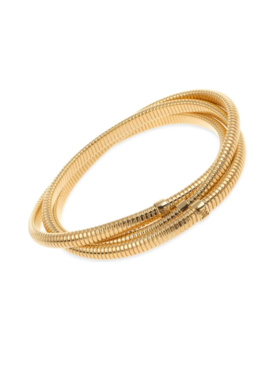 Shop Alberto Milani Bagutta Grande 18k Yellow Gold Layered Bracelet