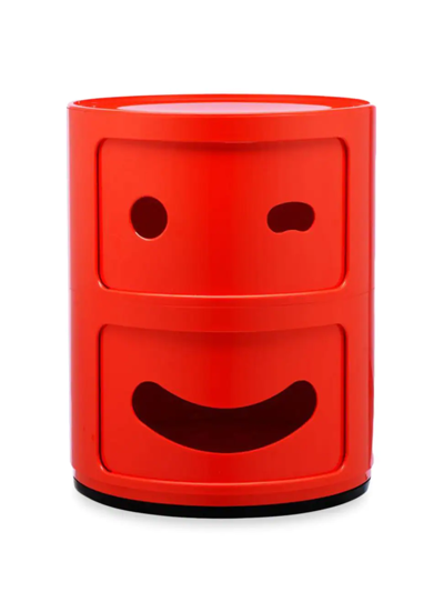 Shop Kartell Componibili Smile Wink Storage Unit In Red