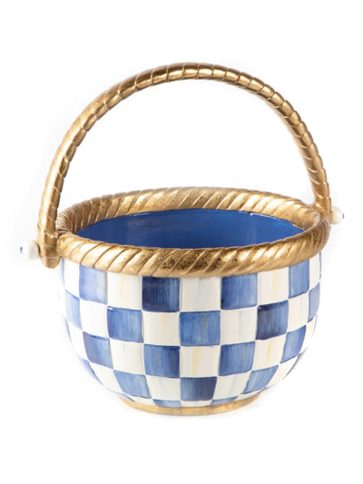 Shop Mackenzie-childs Royal Check Resin Basket