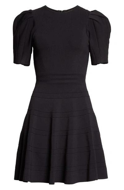 Shop Ted Baker Puff Sleeve Dress In Midnight