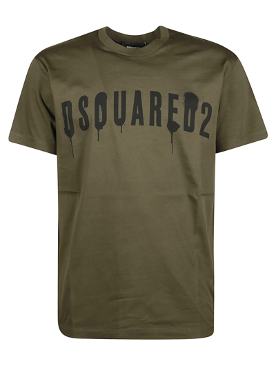 Shop Dsquared2 Logo Spray T-shirt In 726