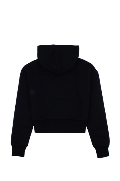 Shop Balmain Cotton Sweatshirt In Black