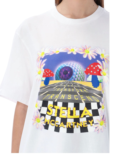 Shop Stella Mccartney Day Tripper Print T-shirt In Pure White