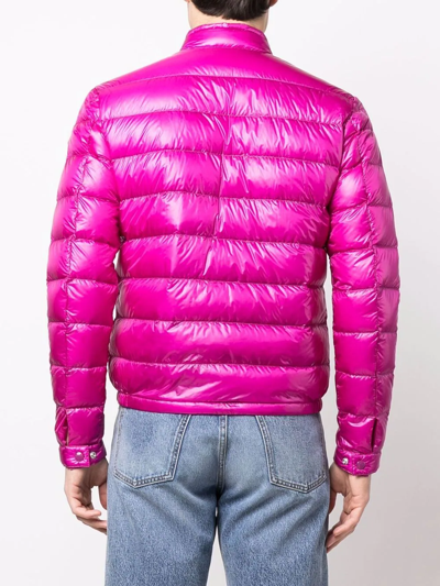 Shop Moncler Acorus Padded Jacket In Pink